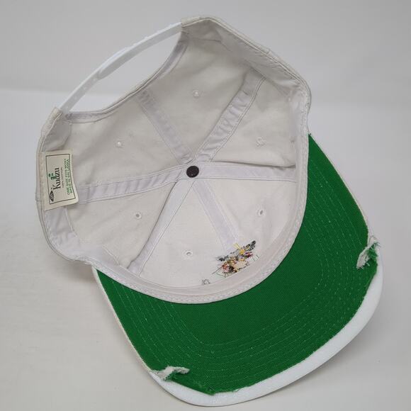 Court 98 St. Joseph MO Snapback Cap Beige One Size Adjustable Distressed Kudzu - Picture 7 of 9